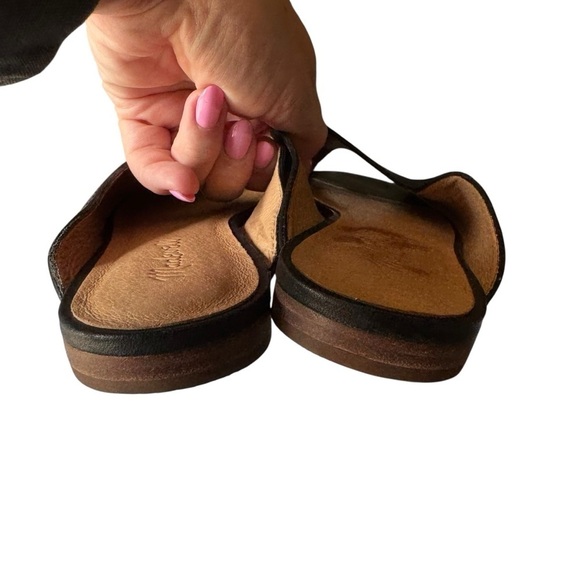 Madewell - The Erica Peep-Toe Mule in Leather Sz 7.5 - Picture 5 of 8